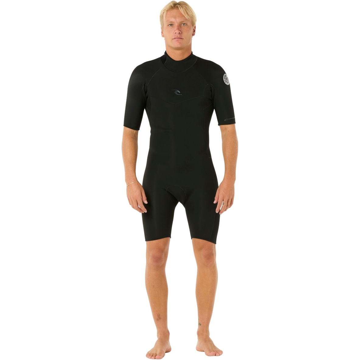 2026 Rip Curl Da Uomo Dawn Patrol 2mm Back Zip Shorty Muta 11TMSP - Black